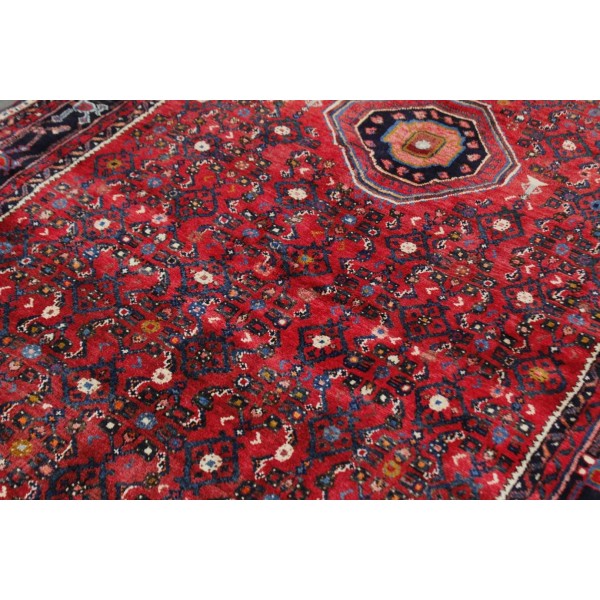 Tapete Galeria Persa Iraniano Hossein Abad Clássico Vermelho 1,63 x 3,07m