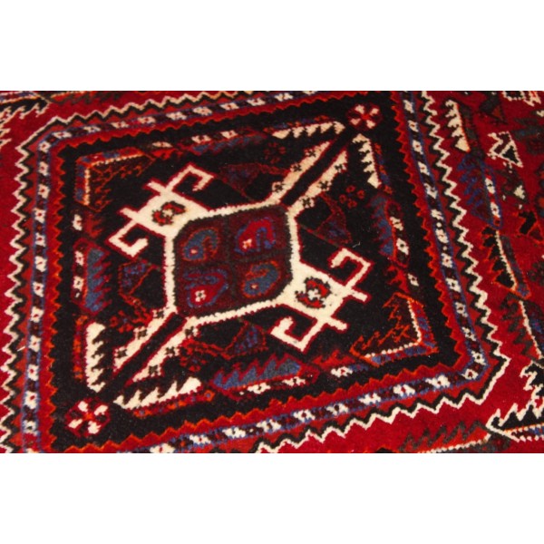Tapete Persa Shiraz Iraniano Clássico Vermelho 2,20 x 3,13m