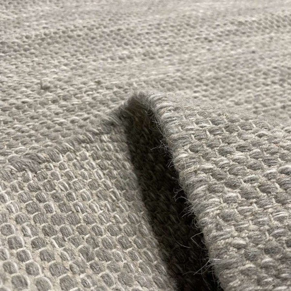 Tapete Kilim Indiano Artesanal Alian Lã e Algodão Cinza 2,50 x 3,50m