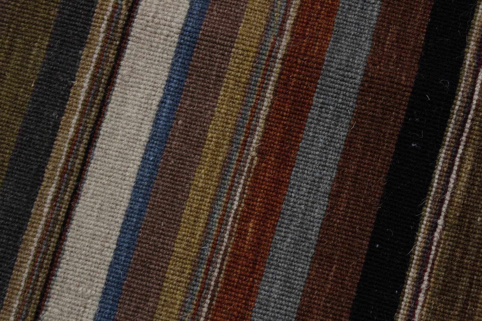 Tapete Kilim Indiano Surate Listras Colorido Diversicolor 2,50 x 3,00m