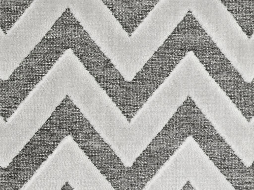 Tapete Egípcio Moderno Woven 09 Ton Sur Ton Chevron Soft Cinza Branco 2,00 x 2,50m