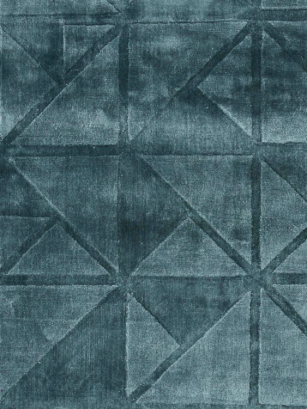 Tapete Indiano Karev Geométrico Vintage Verde Aqua 2,50 x 3,00m