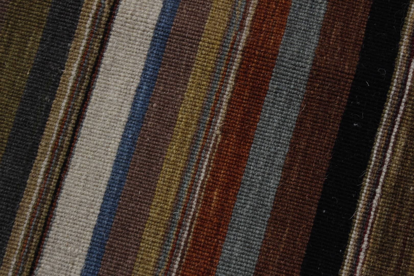 Tapete Kilim Indiano Surate Listras Colorido Diversicolor 3,00 x 4,00m