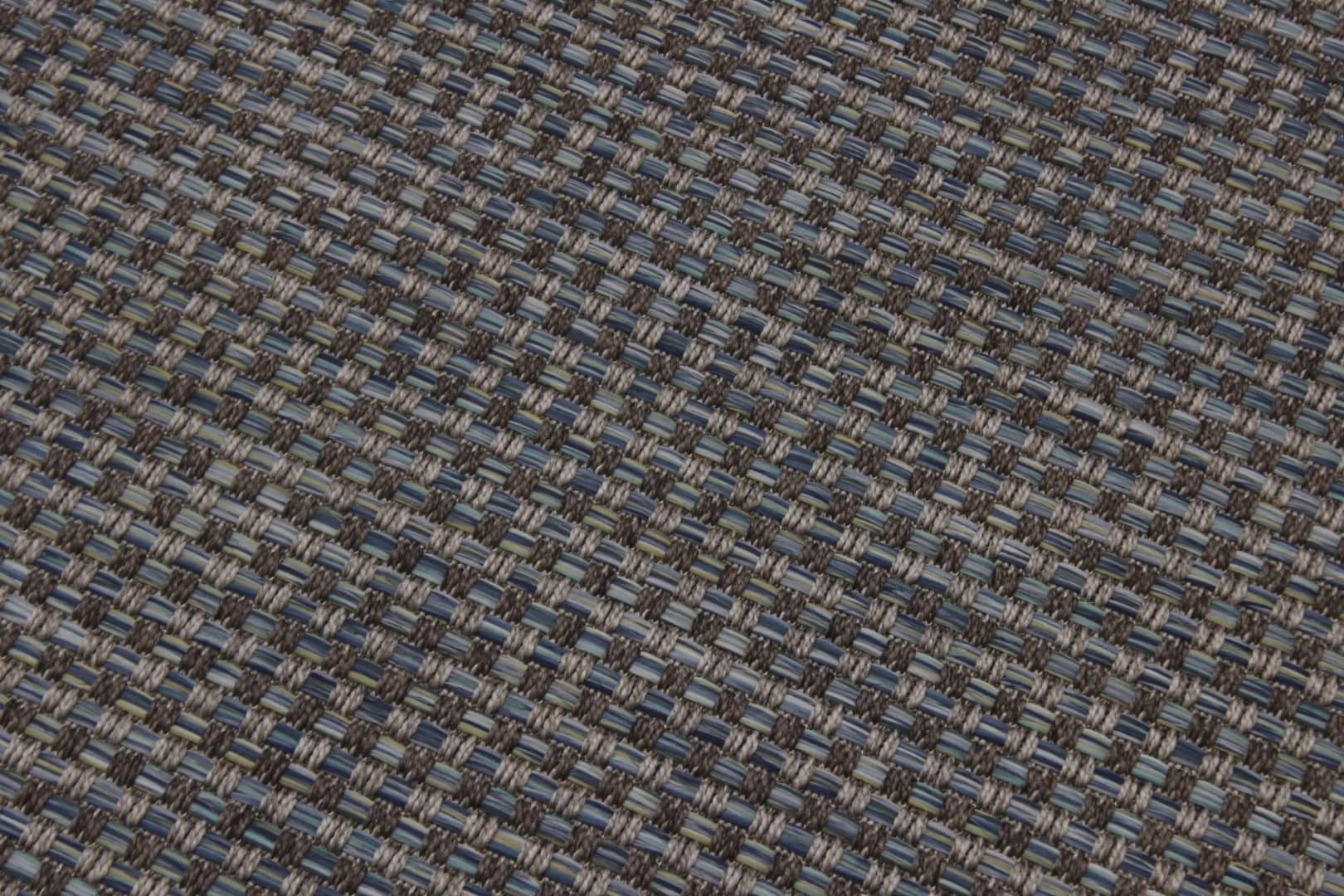 Tapete Sisal Belga Mechelen Degradê Azul Multicor 2,50 x 3,50m