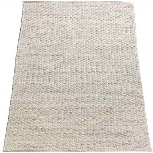 Tapete Indiano Kilim Artesanal Eland Lã e Algodão White Mix Bege 3,00 x 4,00m