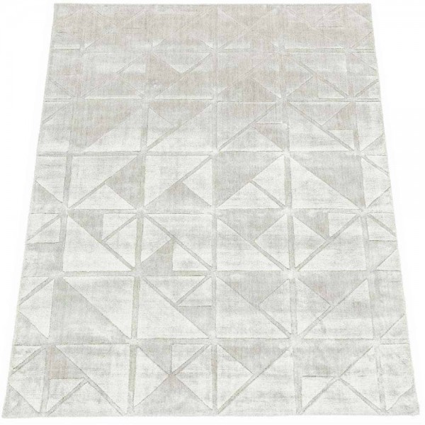 Tapete Indiano Karev Geométrico Vintage Off White 3,50 x 4,50m