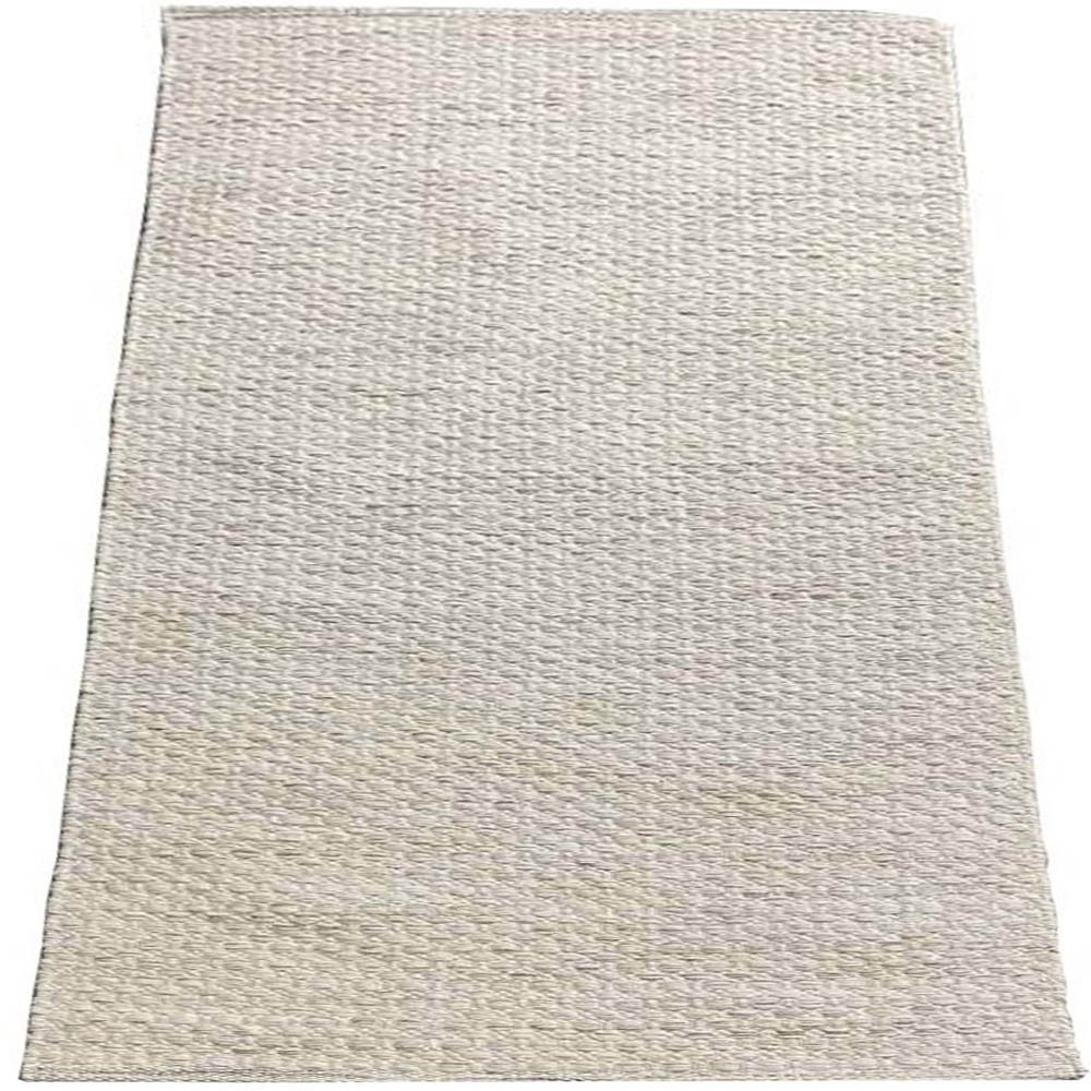 Tapete Indiano Kilim Artesanal Eland Lã e Algodão White Mix Bege 3,00 x 4,00m