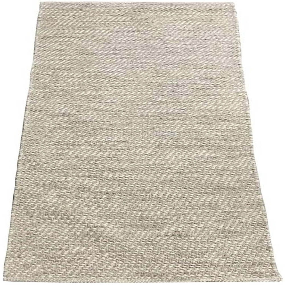 Tapete Indiano Kilim Artesanal Eland Lã e Algodão Off White e Bege 2,50 x 3,50m