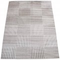 Tapete Egipcio Moderno Patchwork Reflexivo Zuriq Stripes Prata 3,00 x 4,00m