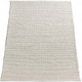 Tapete Kilim Indiano Artesanal Trançado Eland Lã e Algodão Off White 2,00 x 2,50m