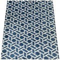 Tapete Turco Torino Geométrico Azul 2,50 x 3,50m
