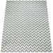 Tapete Egípcio Moderno Woven 09 Ton Sur Ton Chevron Soft Cinza Branco 4,00 x 6,00m