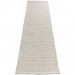 Tapete Passadeira Indiana Kilim Artesanal Trançada Eland Lã e Algodão Off White 0,66 x 1,80m